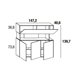 AIR 2645 Highboard