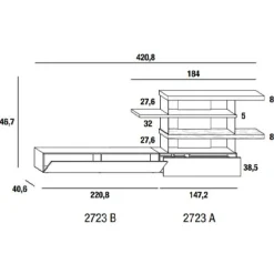 AIR 2723 Wohnwand