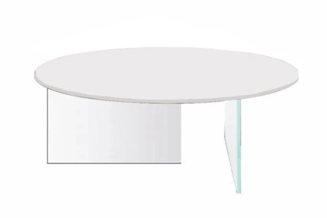 AIR GLASS ROUND Couchtisch