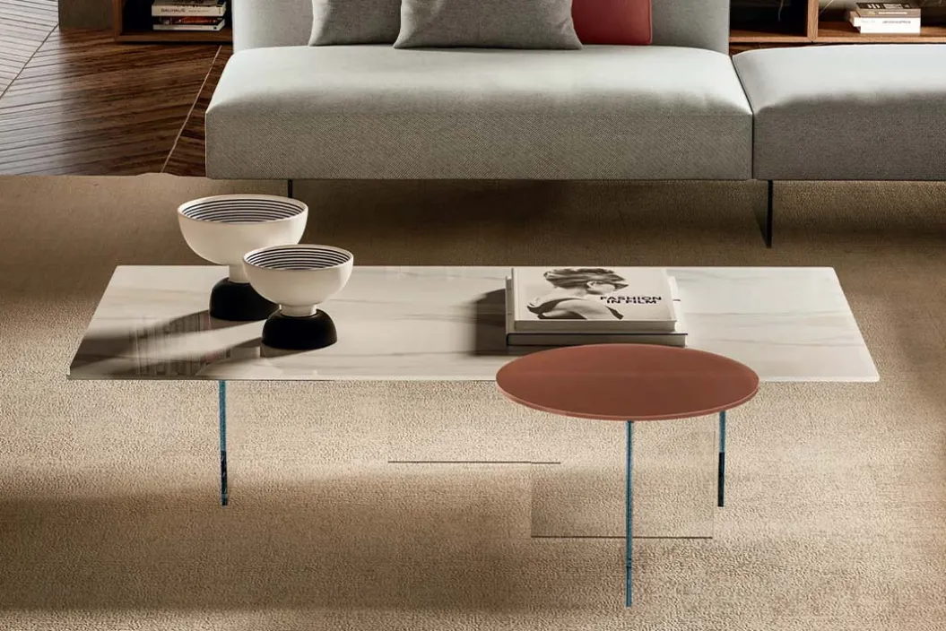 AIR GLASS ROUND Couchtisch