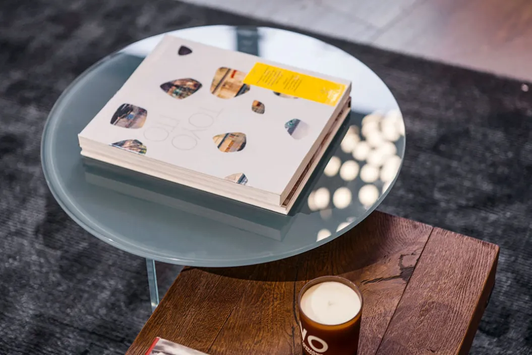 AIR GLASS ROUND Couchtisch