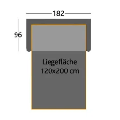 ASOLO Einzelsofa mit Schlaffunktion