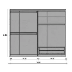 CREA Kleiderschrank
