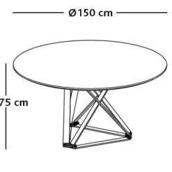 DELTA WOOD ROUND Esstisch