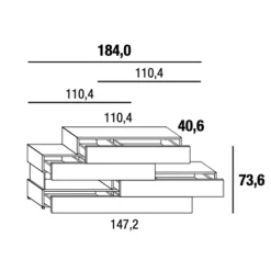 36E8 DRESSER 0673 Kommode
