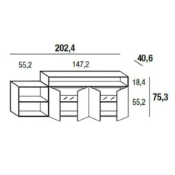 36E8 GLASS 1339 Sideboard