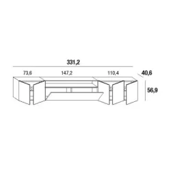 36E8 GLASS 2151 TV-Board
