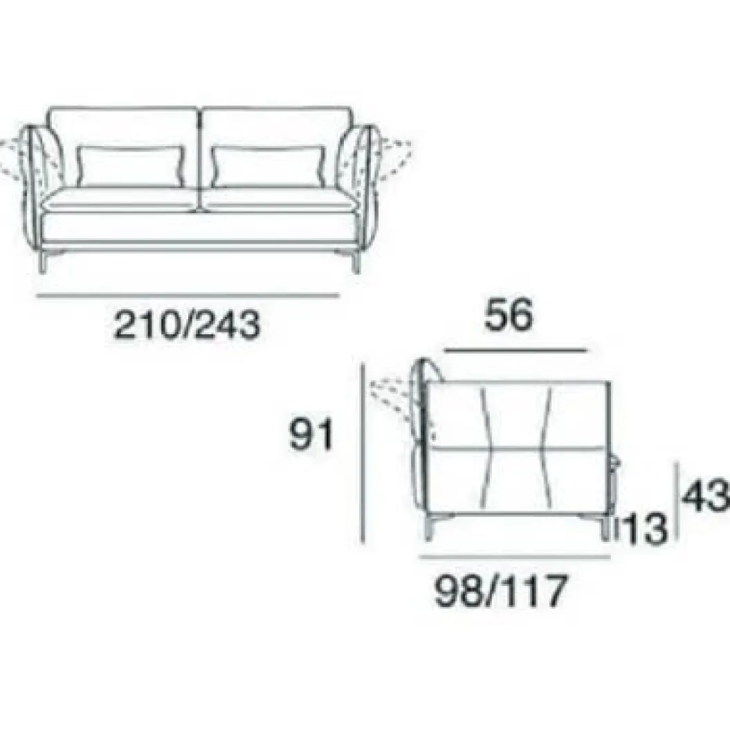 EASY LUXUSLEDER Einzelsofa