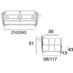 EASY LUXUSLEDER Einzelsofa