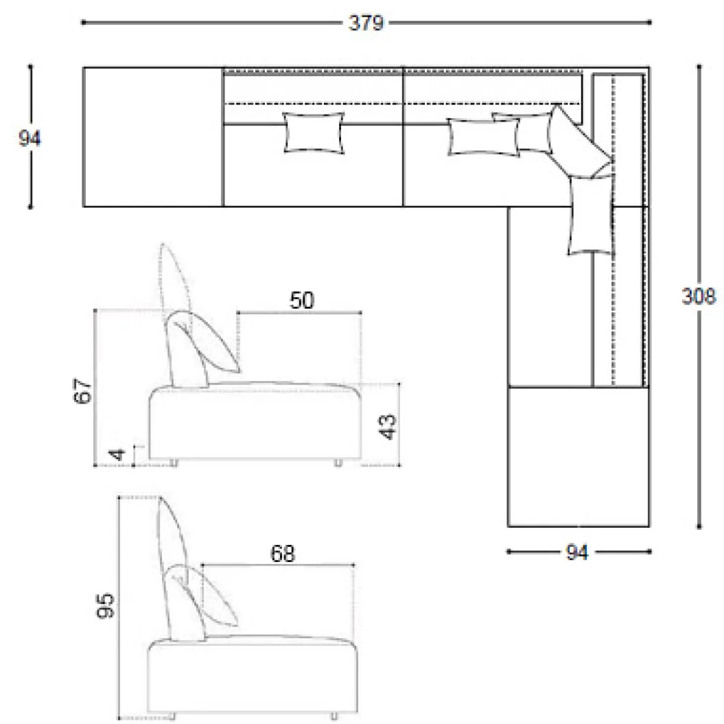 FREEMOOD Ecksofa