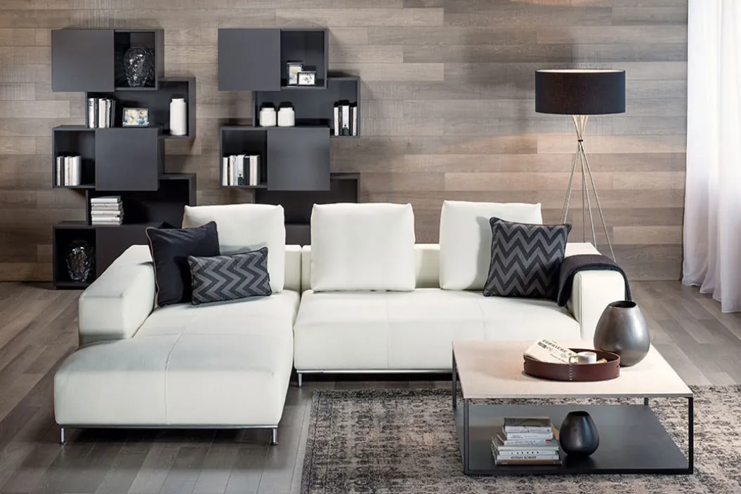 GRANADA LUXUSLEDER Ecksofa