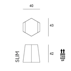 HEXAGON STONE Beistelltisch