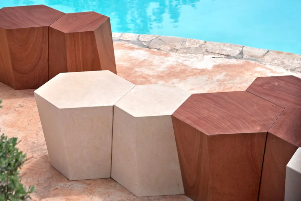 HEXAGON STONE Beistelltisch