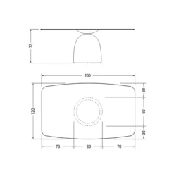 JANEIRO XGLASS Esstisch