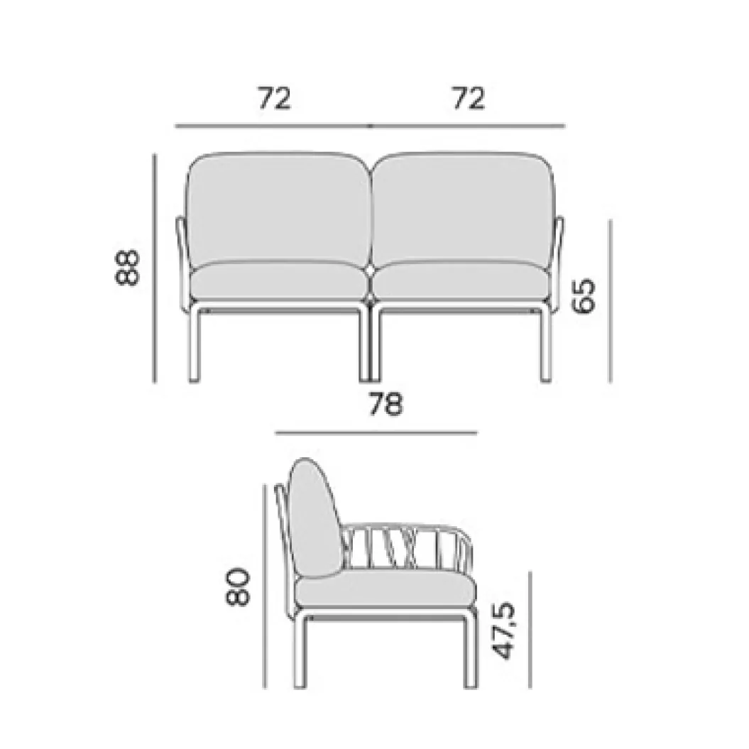 KOMODO Gartensofa
