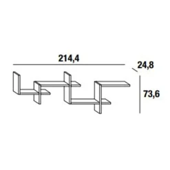 LAGOLINEA 2628 Wandregal