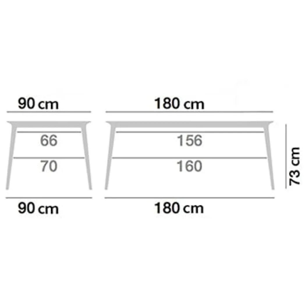 LAU RECTANGLE Esstisch