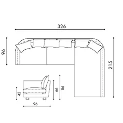 LOV ELEGANCE Ecksofa