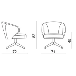 MANTA LOUNGE Sessel