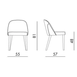 MANTA WOOD BICOLOR Stuhl - LAST MINUTE-DEAL