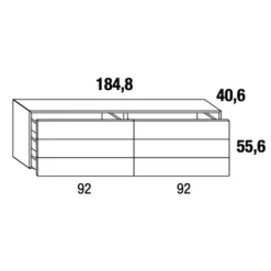 MATERIA DRESSER 1060 XGLASS Kommode