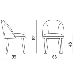 MINNI WOOD BICOLOR Stuhl - LAST MINUTE-DEAL