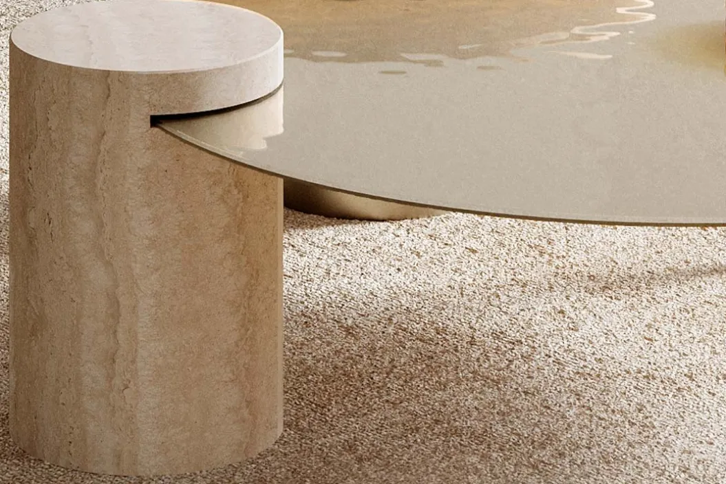 PEO LOW GLASS Couchtisch