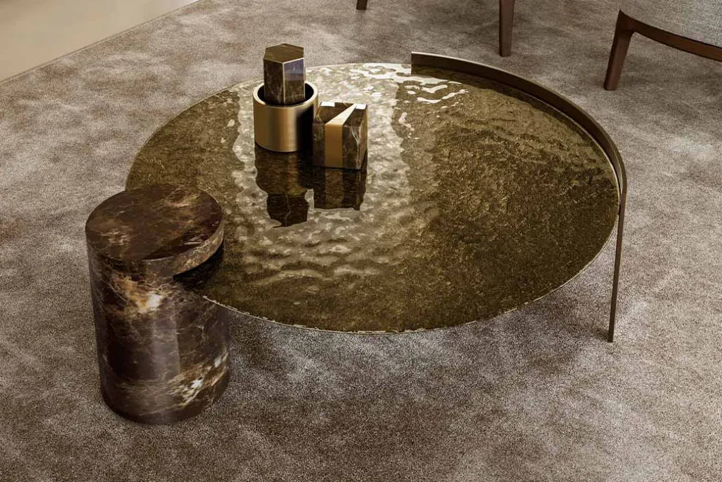 PEO LOW GLASS Couchtisch