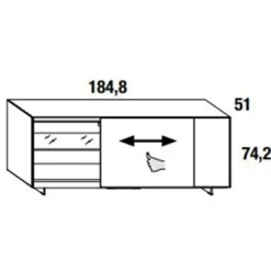 PLENUM XGLASS Sideboard