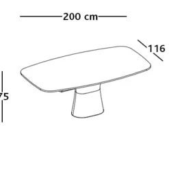 PODIUM KERAMIK Esstisch