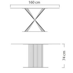PUSH ROUND Gartentisch