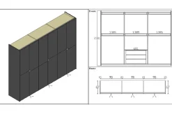 QUERINI Drehtürenschrank