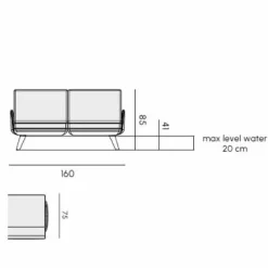 SAMURAI IN-THE-WATER Gartensofa