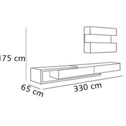 SPAZIO S309 Wohnwand