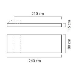 WAVE Gartenmatratze